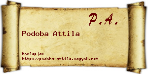 Podoba Attila névjegykártya